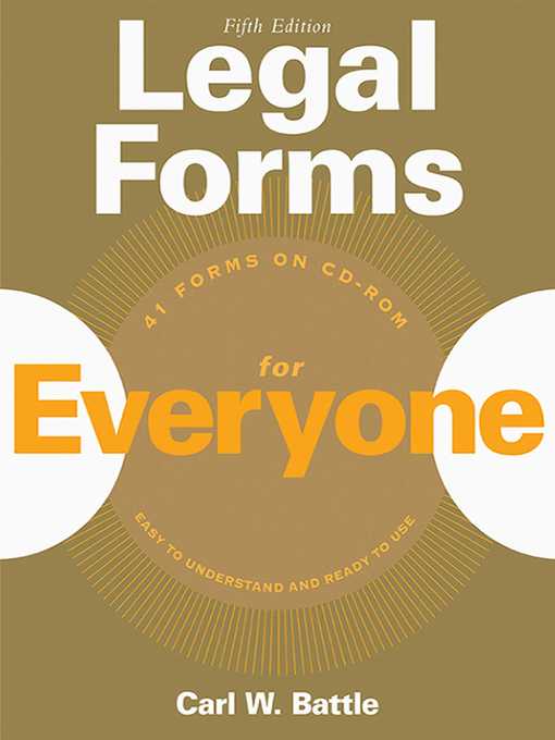 Title details for Legal Forms for Everyone by Carl W. Battle - Available